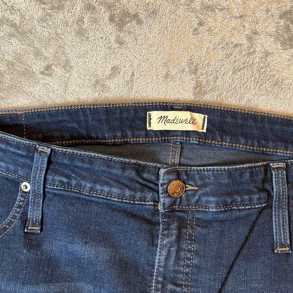 Madewell Petite Curvy High-Rise Skinny Blue Jeans in Hayes Wash Size 35P Women's - Picture 7 of 9